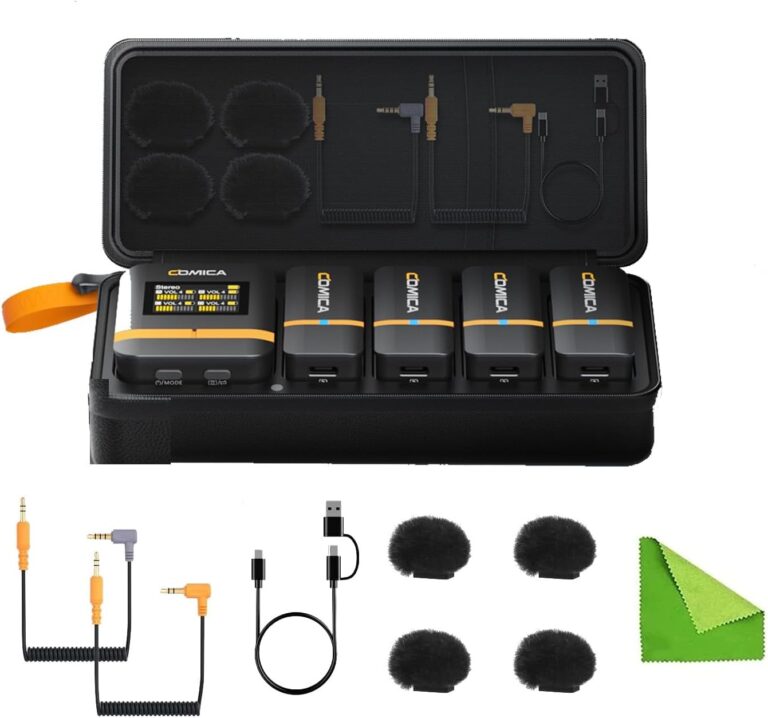 COMICA-Vimo-Q-4-TX-1-RX-1 | COMICA Vimo Q - 4 micros 🎤 | Casablanca Maroc | Matériel Photo Vidéo