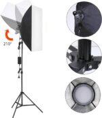 Achetez le kit Selopro Max 45W LED Softbox : 2 softbox bi-color 3000–5500K, trépieds, filtres colorés, télécommande et sac. Parfait pour vidéo & photo au Maroc. Disponible chez BestStore.